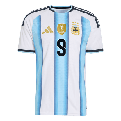 J.ÁLVAREZ #9 Men's Argentina World Cup 2026 Player Version Home Soccer Jersey - Slim Fit product view 3
