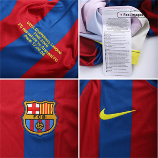 Retro MESSI #30 Men's Barcelona UCL UCL Final 2005/06 Home Soccer Jersey product view 2