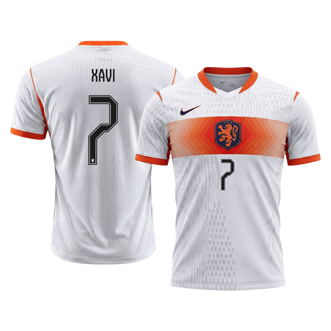 XAVI #7 Men's Netherlands World Cup 2026 Player Version Away Soccer Jersey - Slim Fit product view 1