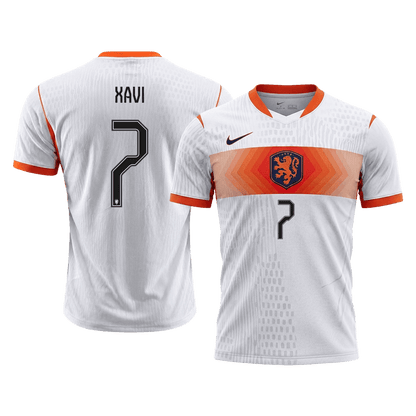 XAVI #7 Men's Netherlands World Cup 2026 Player Version Away Soccer Jersey - Slim Fit product view 1