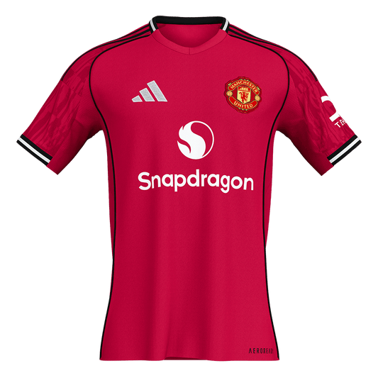 Men's Manchester United 2025/26 Home Soccer Jersey Premium product view 1