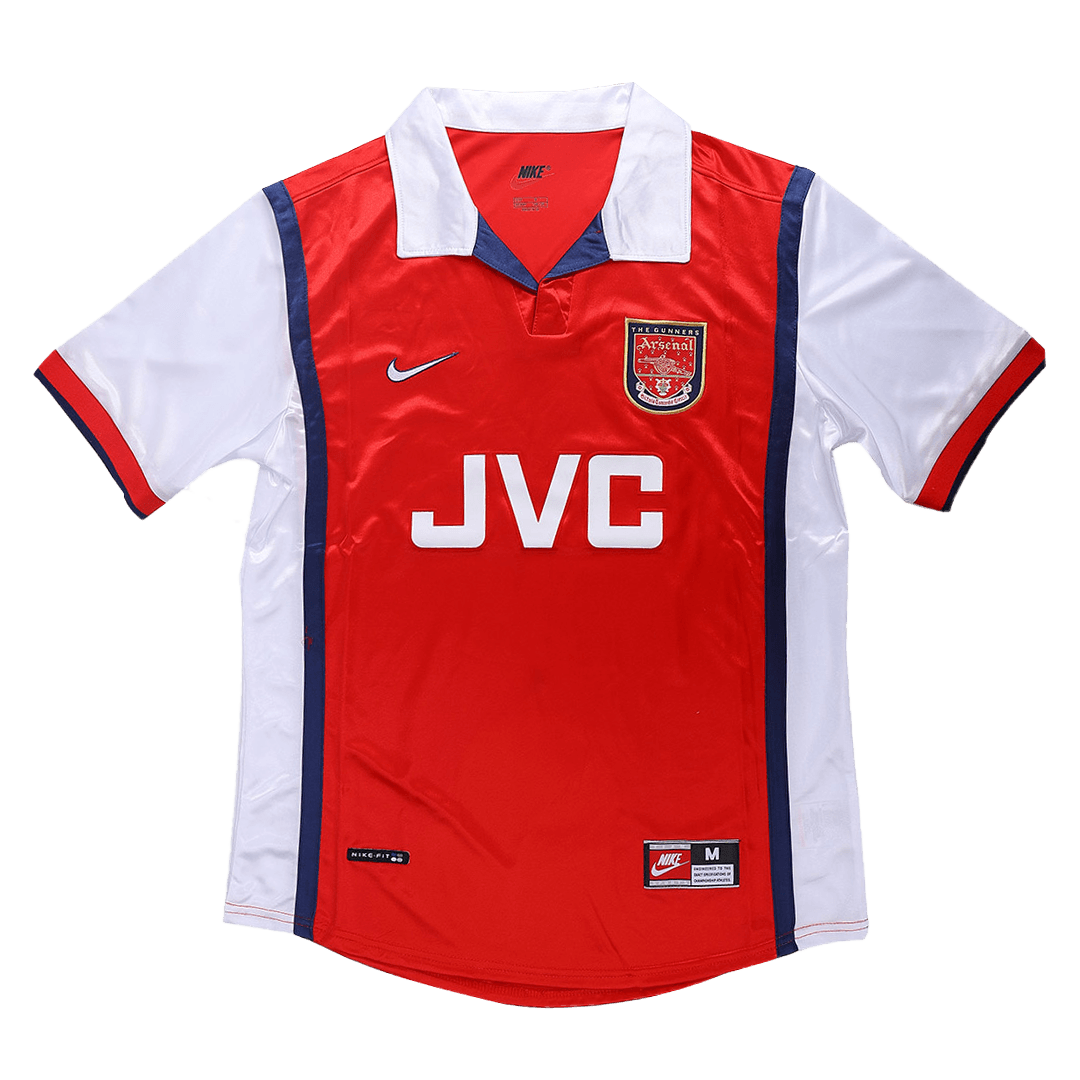 Retro Men's Arsenal 1998/99 Home Soccer Jersey product view 1