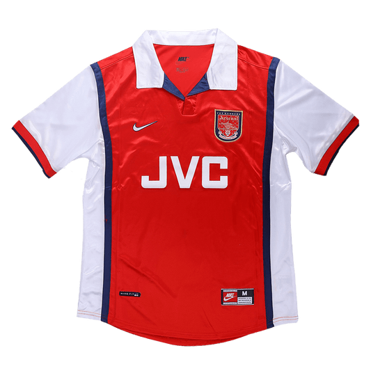Retro Men's Arsenal 1998/99 Home Soccer Jersey product view 1