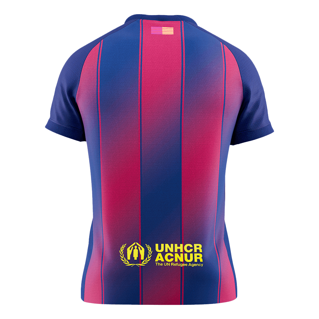 Men's Barcelona 2025/26 Home Soccer Jersey Premium product view 9
