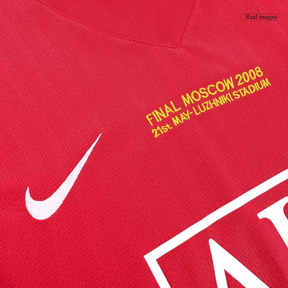 Retro ROONEY #10 Men's Manchester United UCL Final 2007/08 Home Long Sleeve Soccer Jersey product view 6