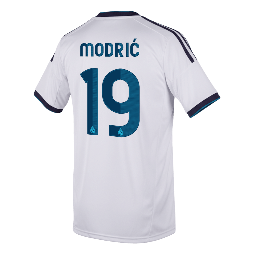 Retro MODRIĆ #19 Men's Real Madrid 2012/13 Home Soccer Jersey product view 2