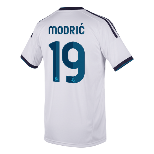 Retro MODRIĆ #19 Men's Real Madrid 2012/13 Home Soccer Jersey product view 2