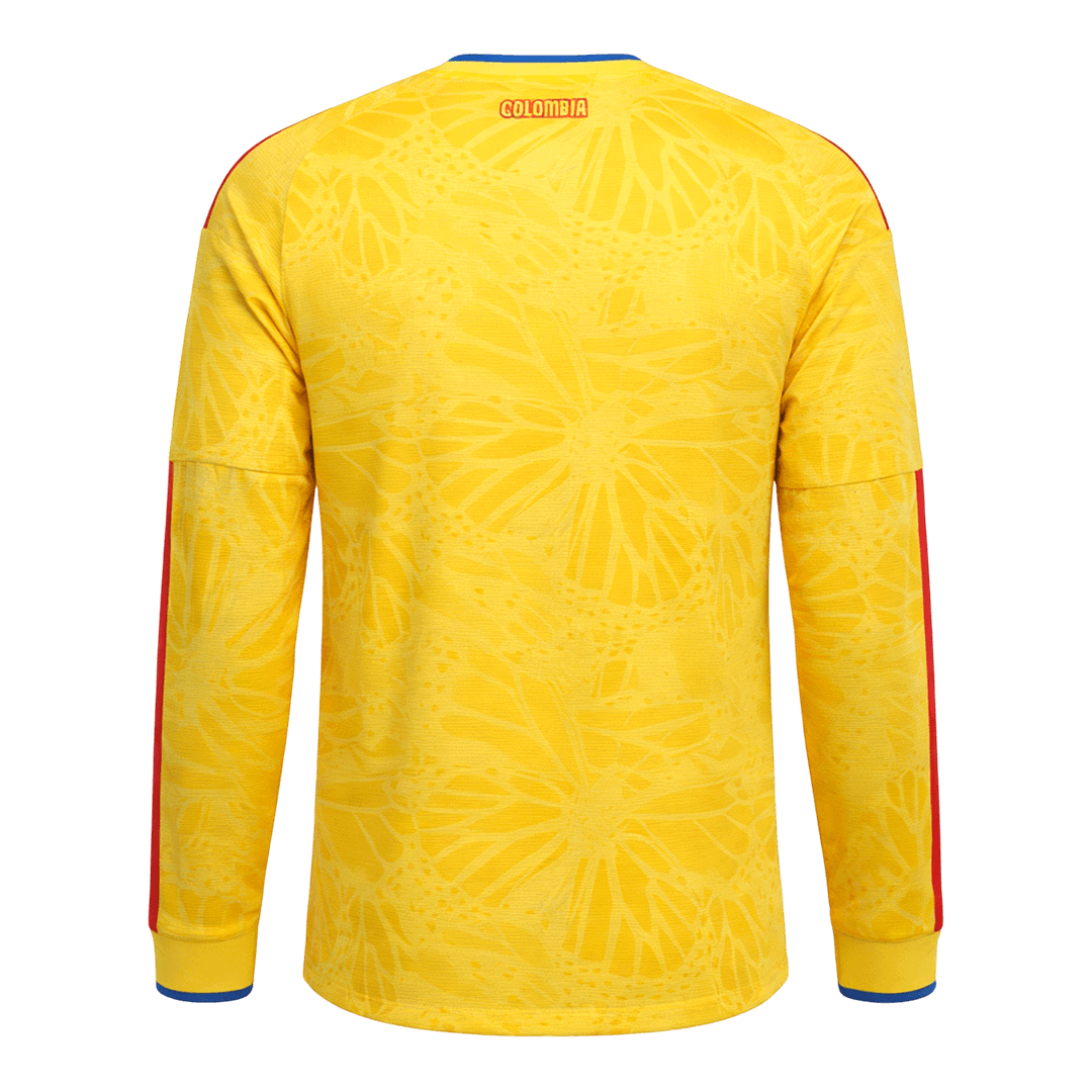 Men's Colombia World Cup 2026 Home Long Sleeve Soccer Jersey product view 9