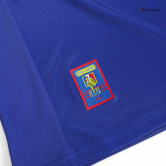 Retro ZIDANE #10 Men's France World Cup 1998 Home Soccer Jersey product view 2
