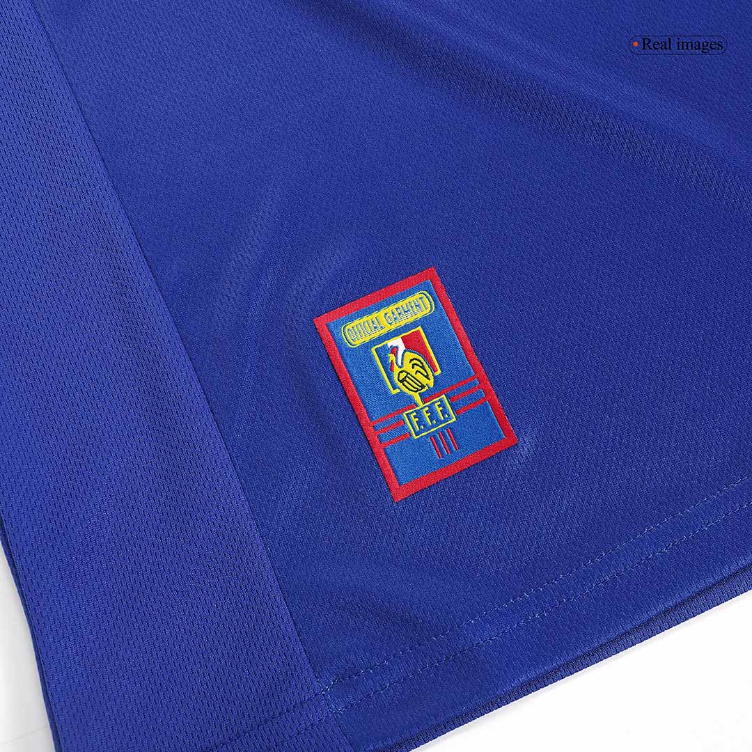 Retro HENRY #12 Men's France World Cup 1998 Home Soccer Jersey product view 2
