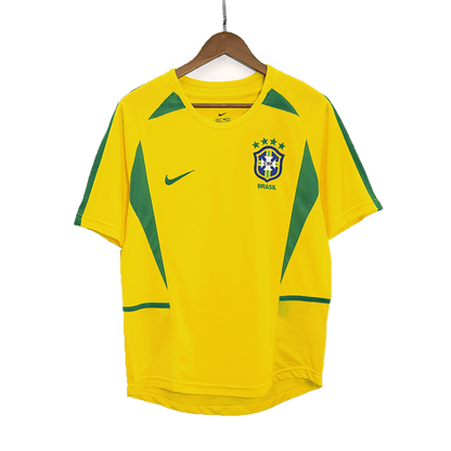 Retro Men's Brazil 2002/03 Home Soccer Jersey product view 1