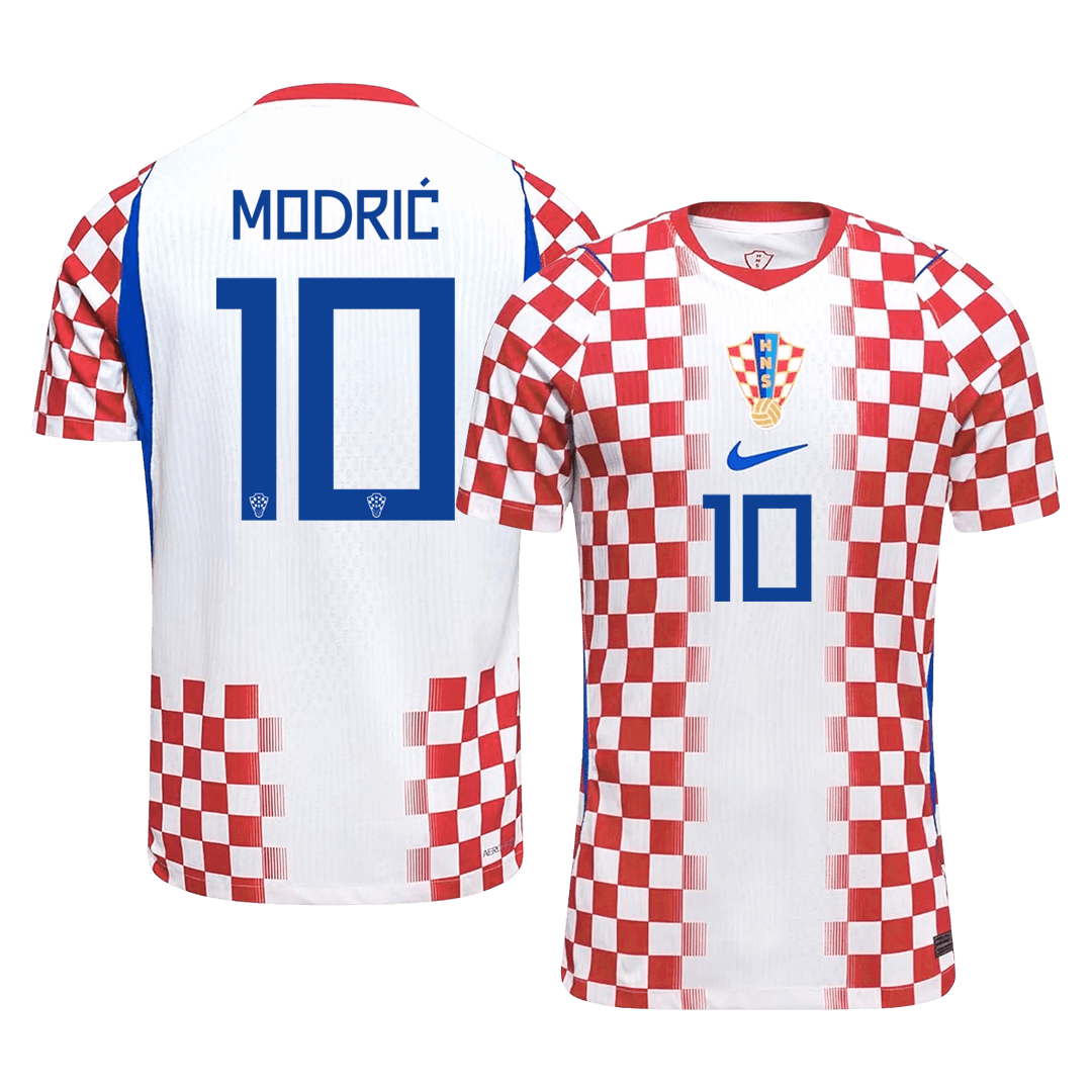 MODRIĆ #10 Men's Croatia World Cup 2026 Player Version Home Soccer Jersey - Slim Fit product view 1