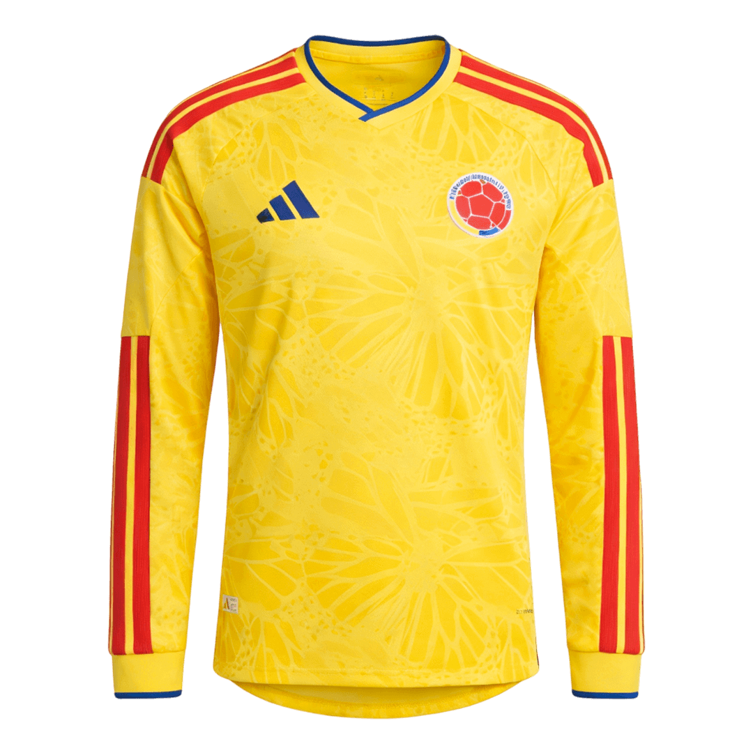 Men's Colombia World Cup 2026 Home Long Sleeve Soccer Jersey product view 1