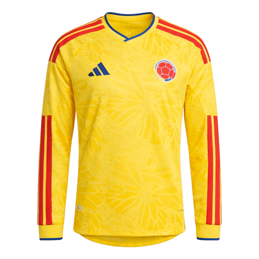 Men's Colombia World Cup 2026 Home Long Sleeve Soccer Jersey product view 1