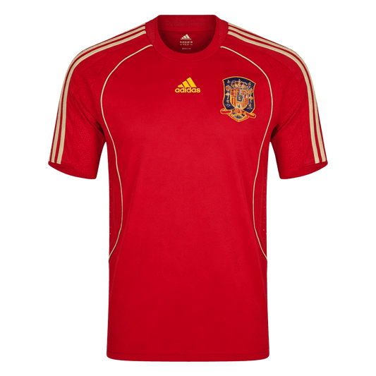 Retro Men's Spain 2008 Home Soccer Jersey product view 1