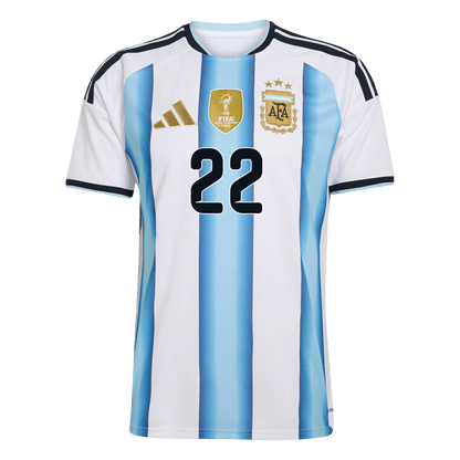 L.MARTÍNEZ #22 Men's Argentina World Cup 2026 Home Soccer Jersey Premium product view 10