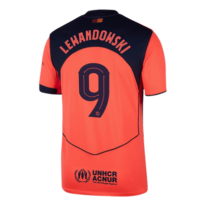 LEWANDOWSKI #9 Men's Barcelona UCL 2025/26 Third Away Soccer Jersey