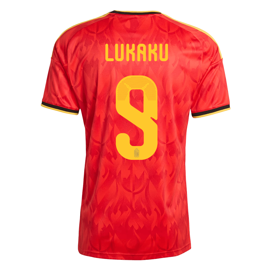 LUKAKU #9 Men's Belgium World Cup 2026 Home Soccer Jersey product view 9