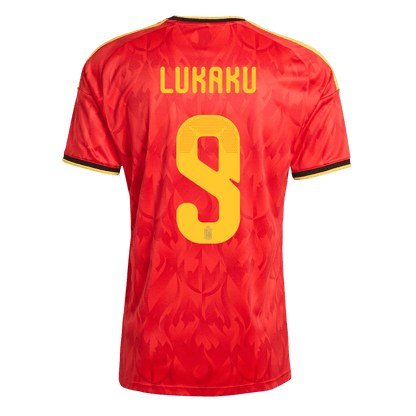 LUKAKU #9 Men's Belgium World Cup 2026 Home Soccer Jersey product view 9