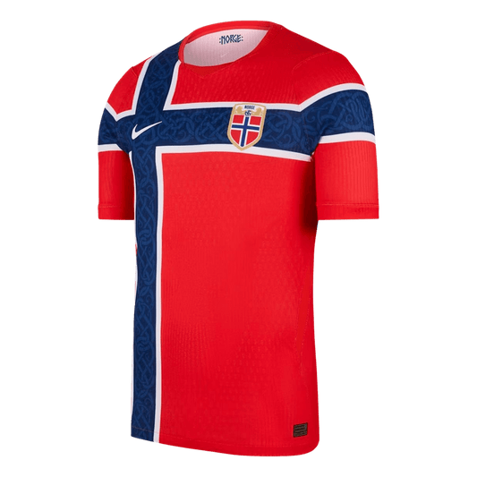 Men's Norway World Cup 2026 Player Version Home Soccer Jersey - Slim Fit product view 1