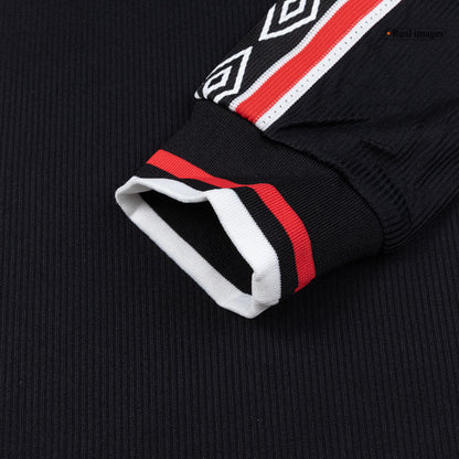 Retro Men's Manchester United 1998 Away Long Sleeve Soccer Jersey product view 3