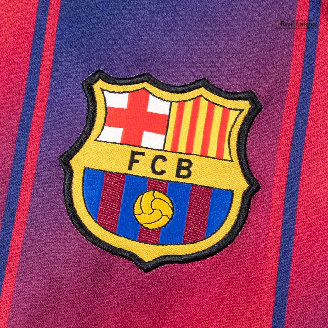 Men's Barcelona 2025/26 Home Long Sleeve Soccer Jersey product view 8