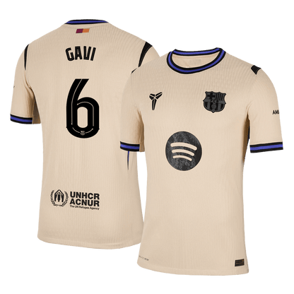 GAVI #6 Men's Barcelona UCL 2025/26 Player Version Away Soccer Jersey - Slim Fit product view 1