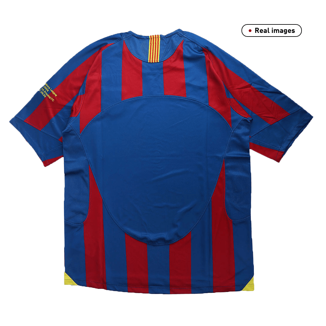 Retro Men's Barcelona UCL 2005/06 Home Soccer Jersey product view 5