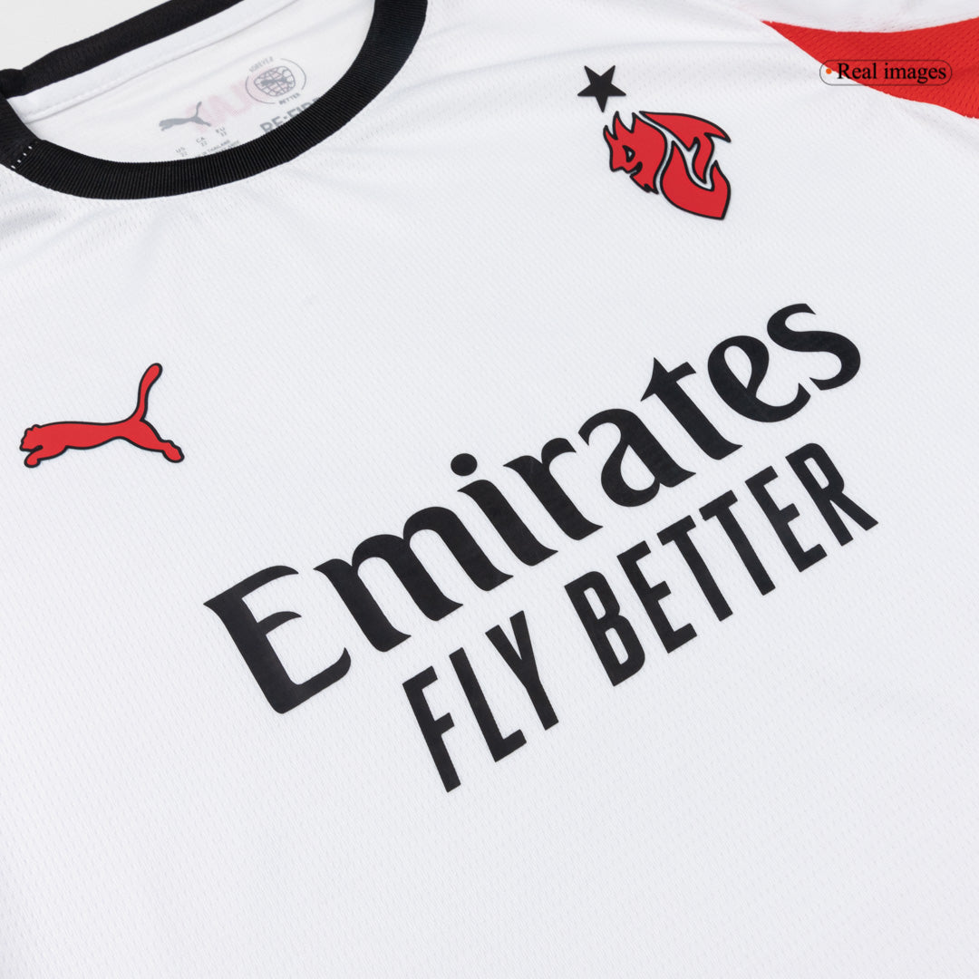 Kid's AC Milan 2025/26 Away Soccer Jersey Kit
