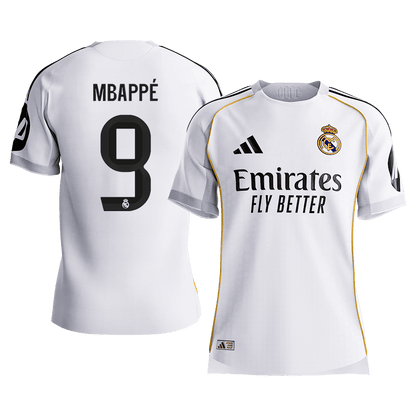 MBAPPÉ #9 Men's Real Madrid 2025/26 Player Version Home Soccer Jersey - Slim Fit Premium product view 1