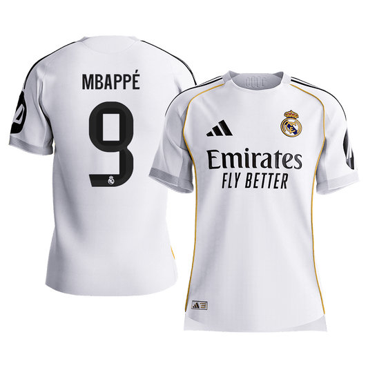 MBAPPÉ #9 Men's Real Madrid 2025/26 Player Version Home Soccer Jersey - Slim Fit Premium product view 1