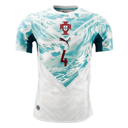 RÚBEN DIAS #4 Men's Portugal World Cup 2026 Player Version Away Soccer Jersey - Slim Fit product view 8
