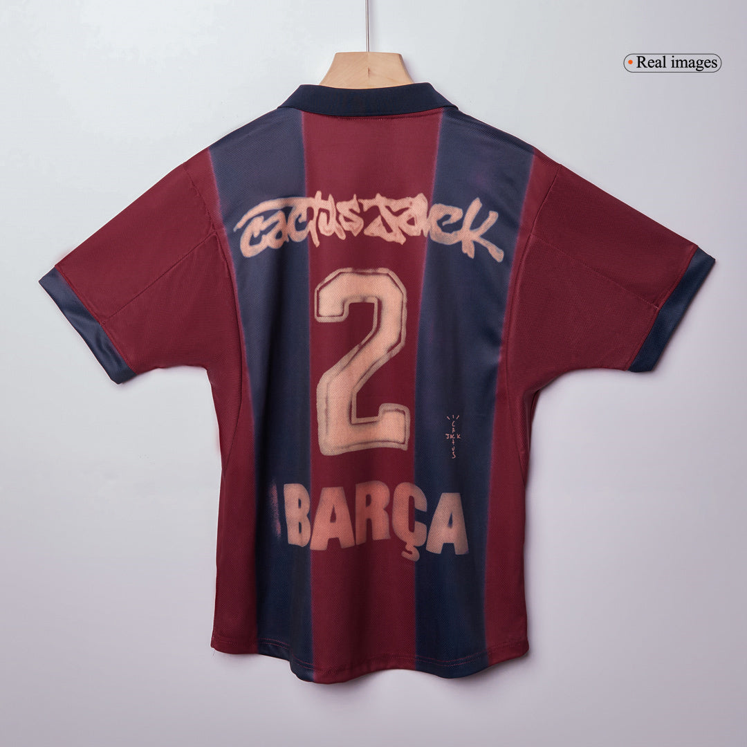 Retro Men's Barcelona 2000/01 Home Soccer Jersey product view 11