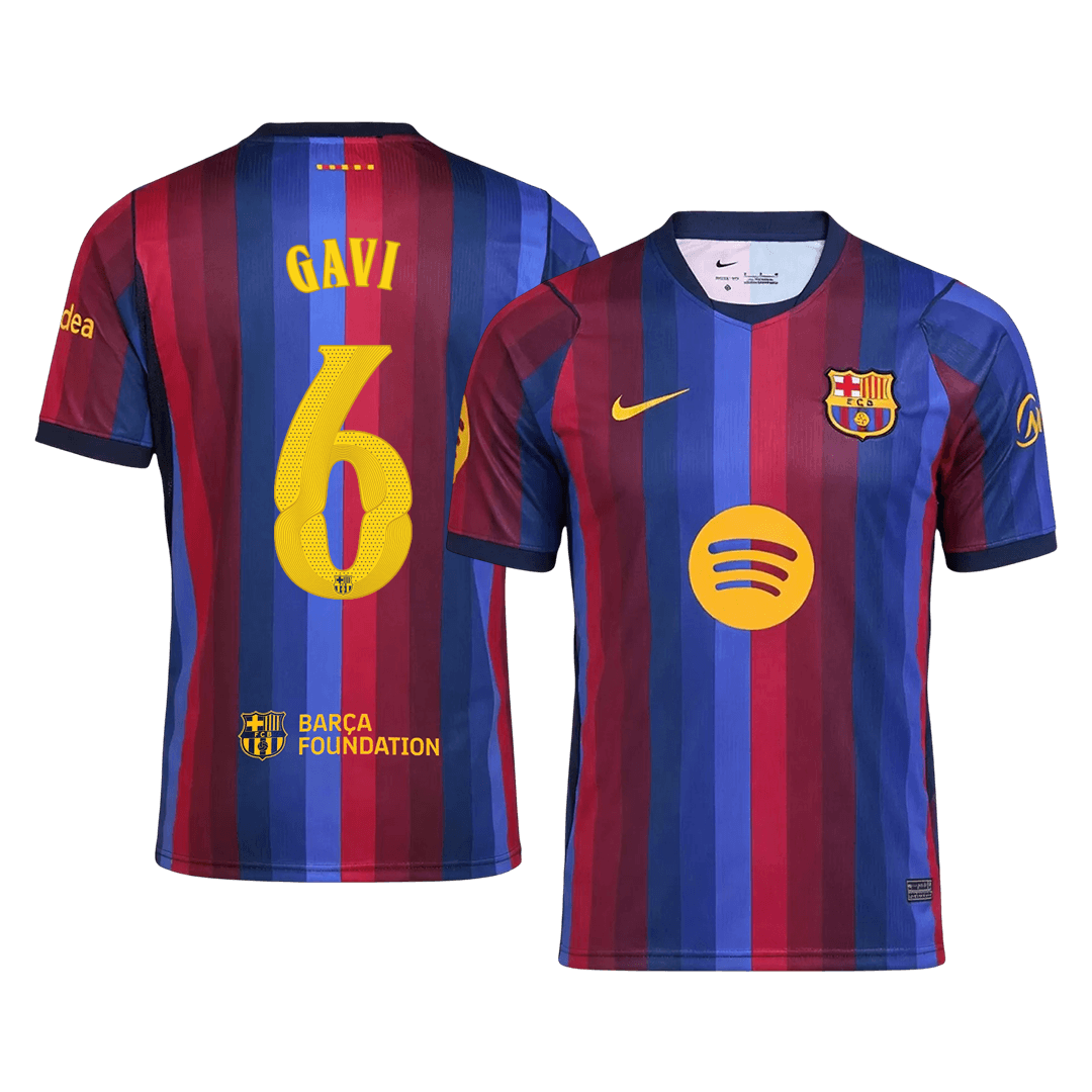GAVI #6 Men's Barcelona UCL 2026/27 Home Soccer Jersey product view 1