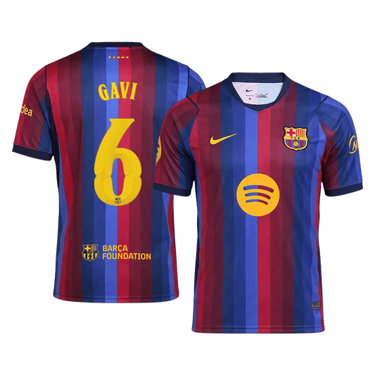 GAVI #6 Men's Barcelona UCL 2026/27 Home Soccer Jersey product view 1