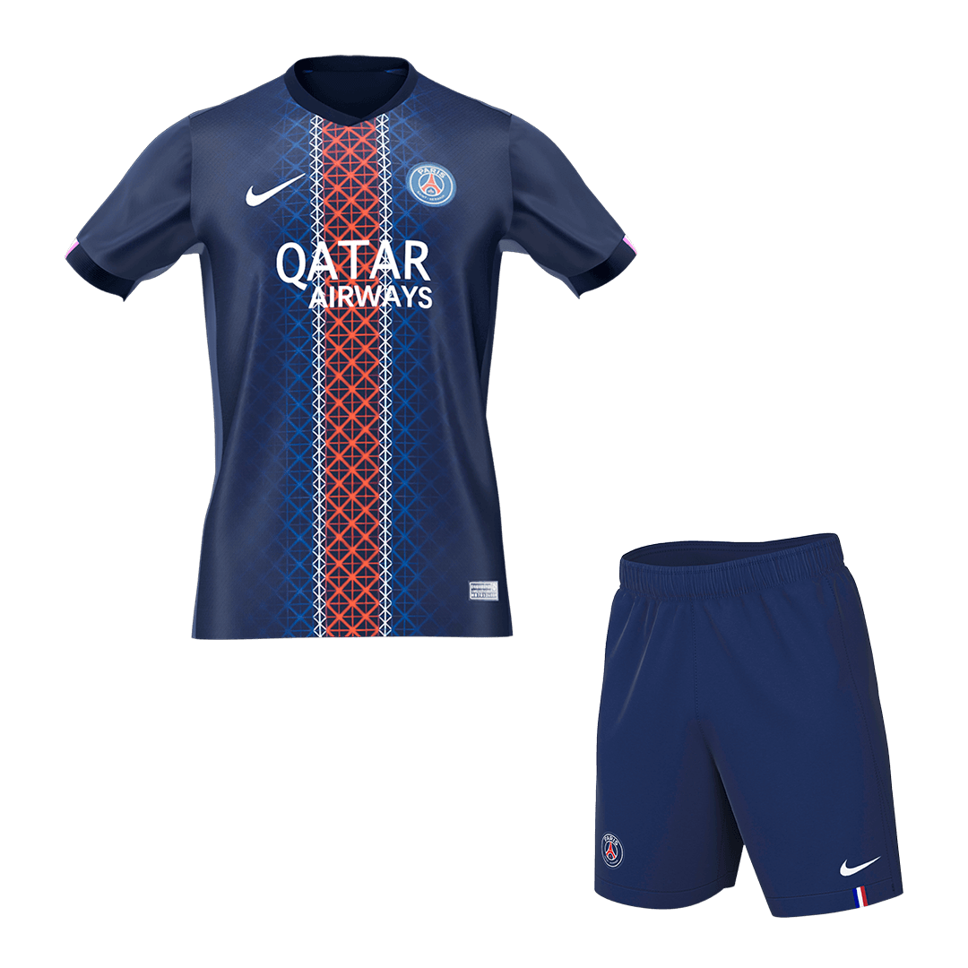 Men's PSG 2025/26 Home Soccer Jersey Kit [PREMIUM]