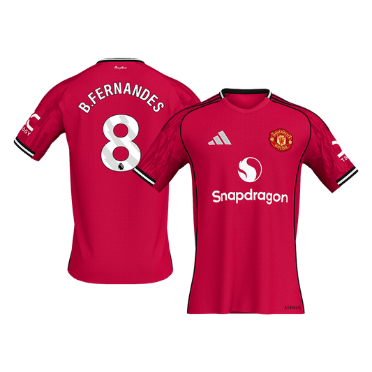 B.FERNANDES #8 Men's Manchester United 2025/26 Home Soccer Jersey Premium product view 1