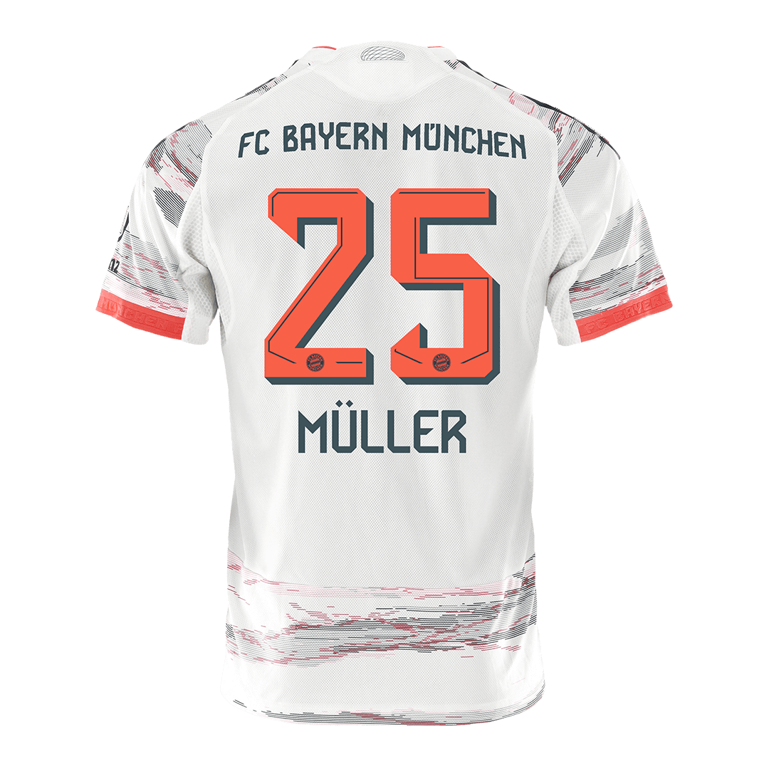 MÜLLER #25 Men's Bayern Munich 2025/26 Player Version Away Soccer Jersey - Slim Fit product view 12