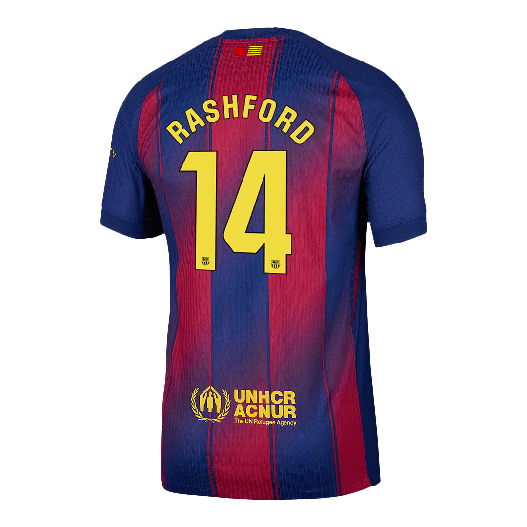 RASHFORD #14 Men's Barcelona 2025/26 Player Version Home Soccer Jersey - Slim Fit product view 13