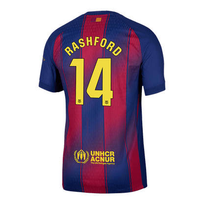 RASHFORD #14 Men's Barcelona 2025/26 Player Version Home Soccer Jersey - Slim Fit product view 13