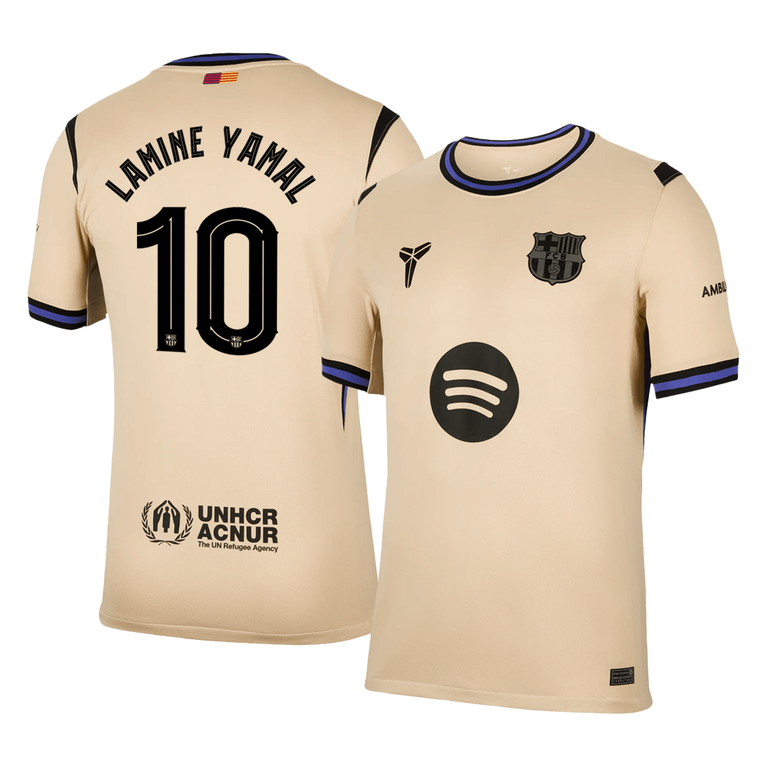 LAMINE YAMAL #10 Men's Barcelona UCL 2025/26 Away Soccer Jersey product view 1
