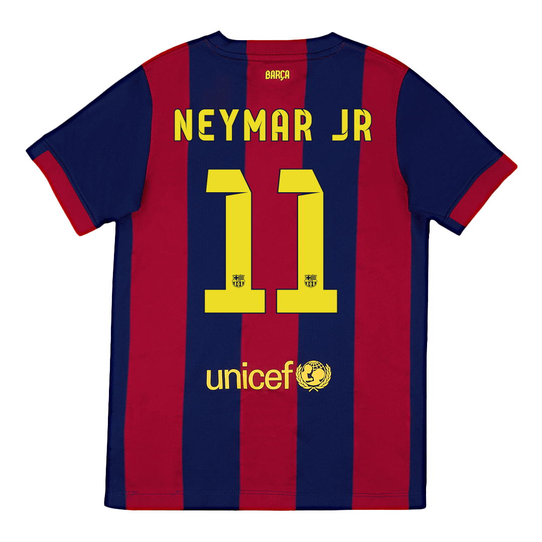 Retro NEYMAR JR #11 Men's Barcelona 2014/15 Home Soccer Jersey product view 1