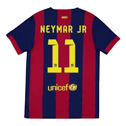 Retro NEYMAR JR #11 Men's Barcelona 2014/15 Home Soccer Jersey product view 1