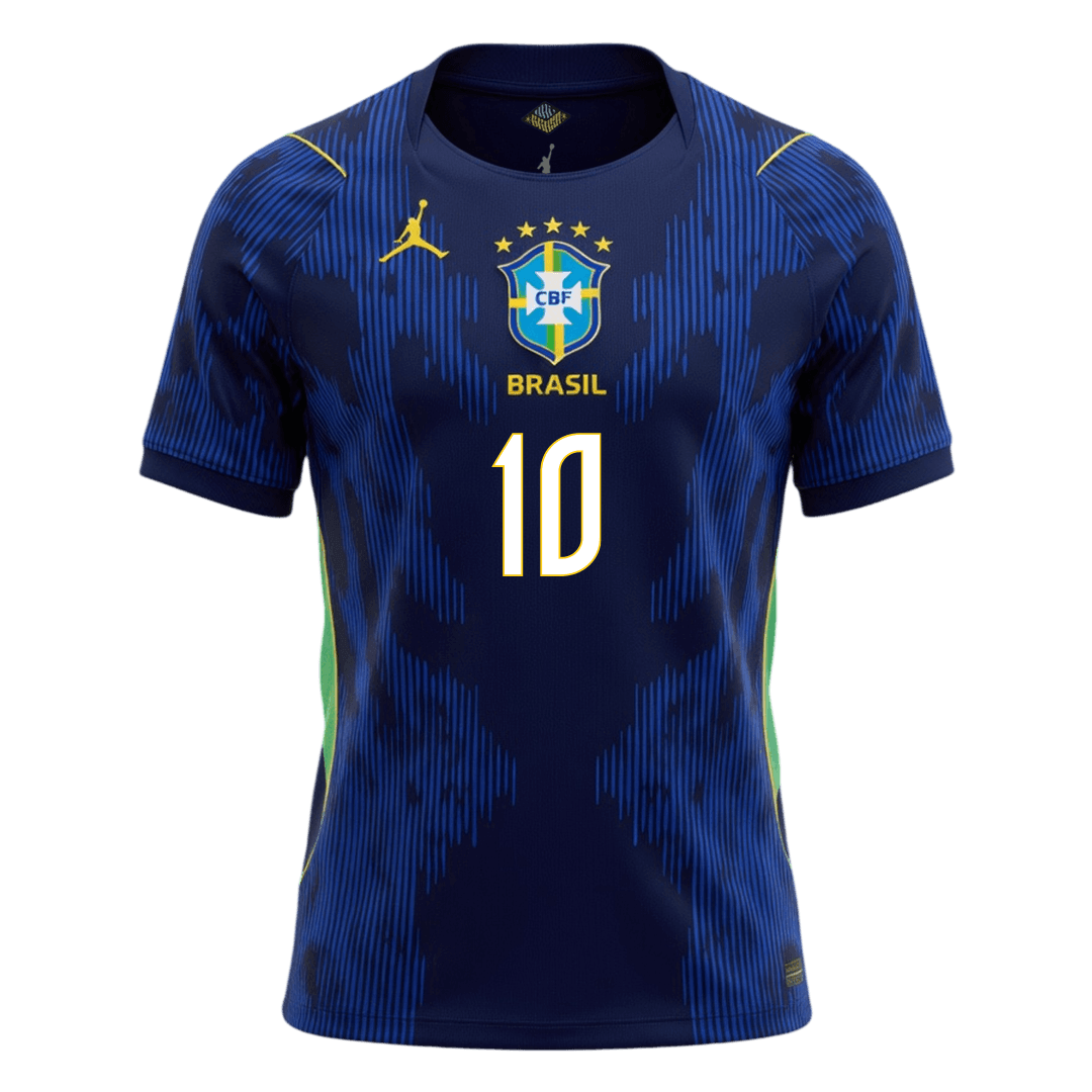 NEYMAR JR #10 Men's Brazil World Cup 2026 Away Soccer Jersey product view 2
