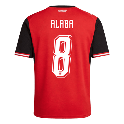 ALABA #8 Men's Austria World Cup 2026 Home Soccer Jersey product view 9