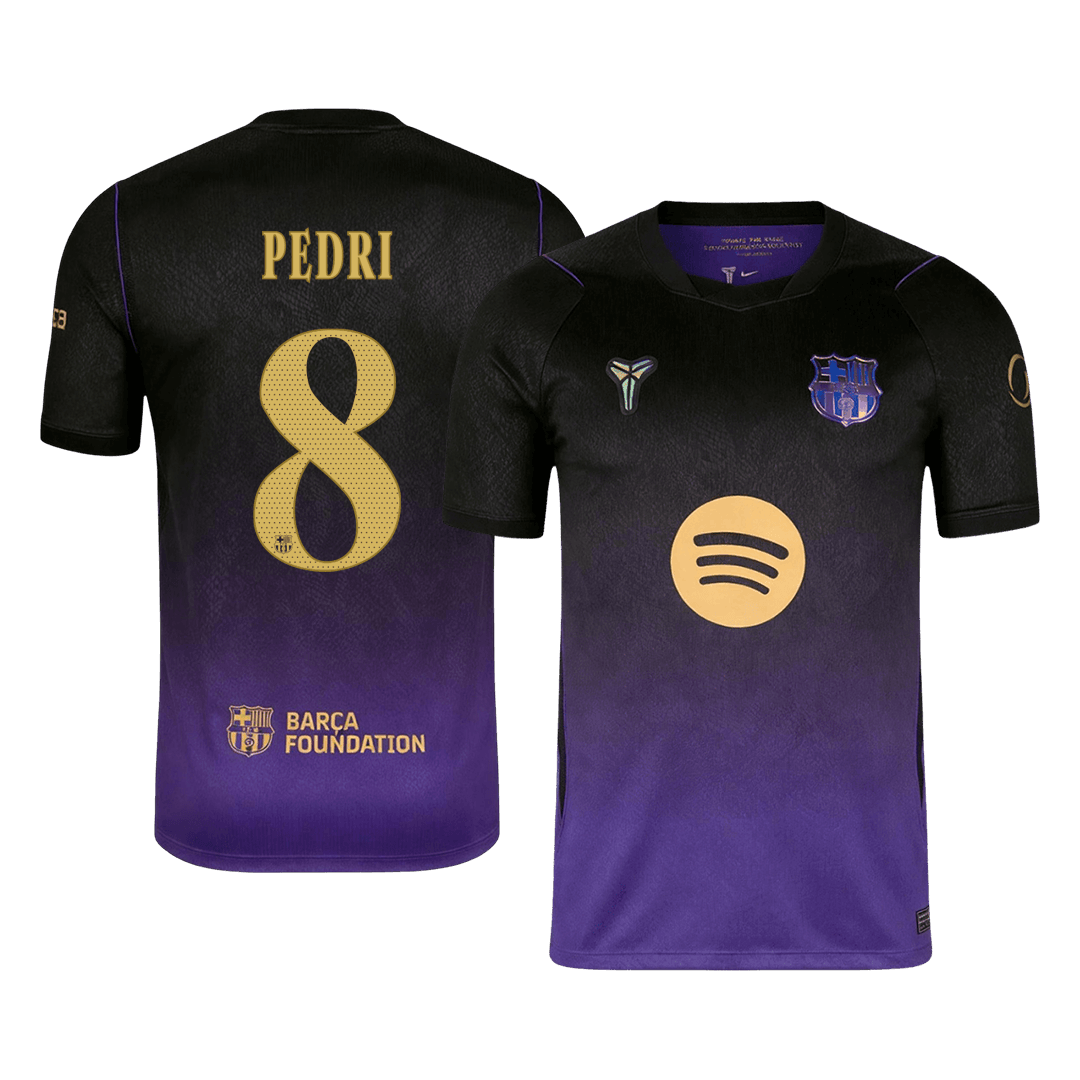PEDRI #8 Men's Barcelona UCL 2026/27 Away Soccer Jersey product view 1