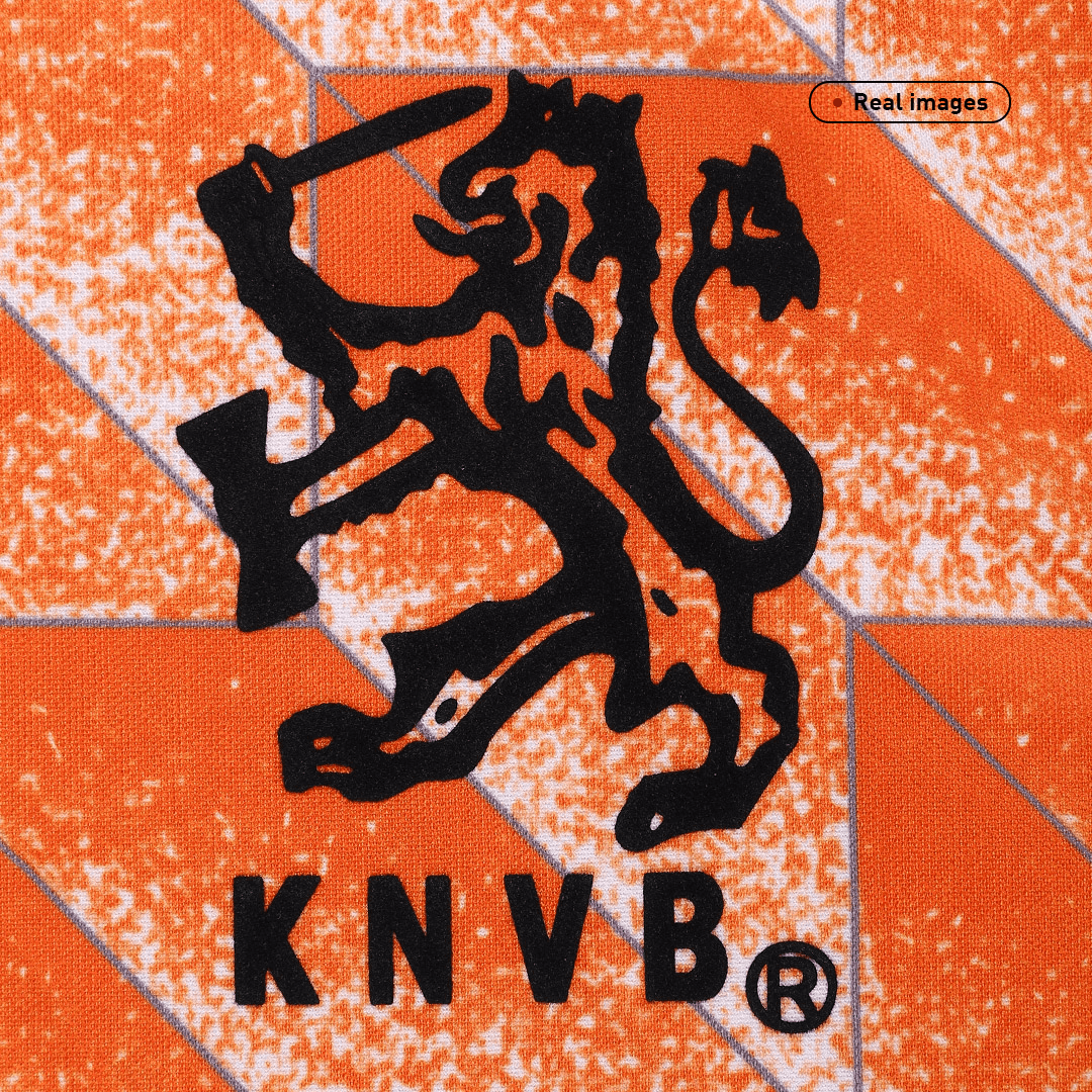 Retro Men's Netherlands 1988 Home Soccer Jersey product view 6