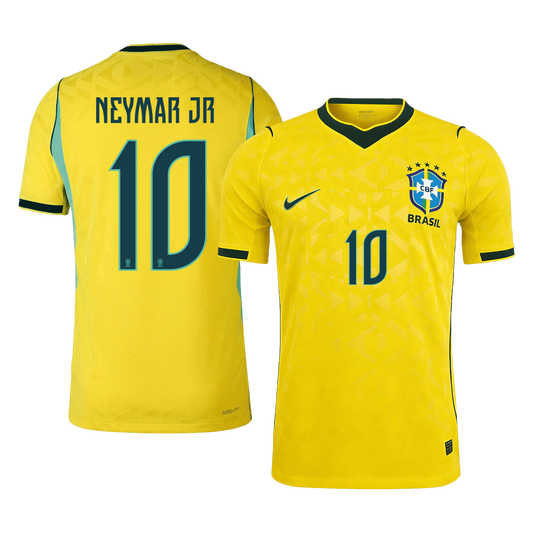 NEYMAR JR #10 Men's Brazil World Cup 2026 Player Version Home Soccer Jersey - Slim Fit product view 1