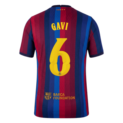 GAVI #6 Men's Barcelona UCL 2026/27 Player Version Home Soccer Jersey product view 3