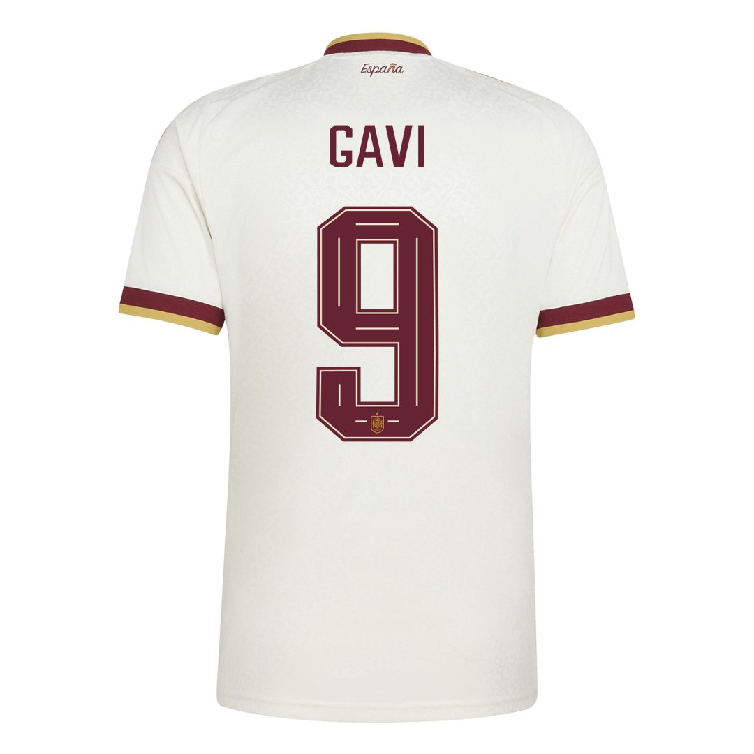 GAVI #9 Men's Spain World Cup 2026 Away Soccer Jersey product view 3